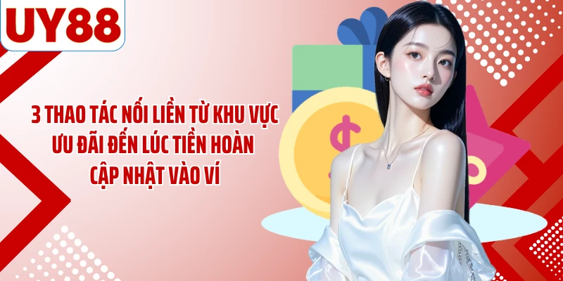 3 thao tác nối liền từ khu vực ưu đãi đến lúc tiền hoàn cập nhật vào ví