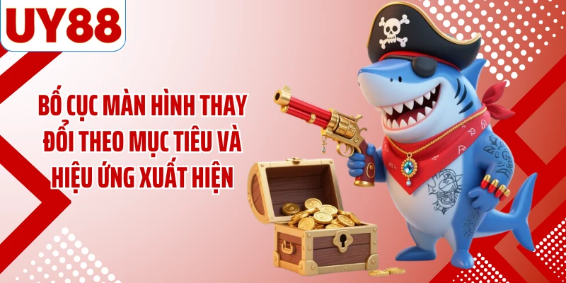 Bố cục màn hình thay đổi theo mục tiêu và hiệu ứng xuất hiện