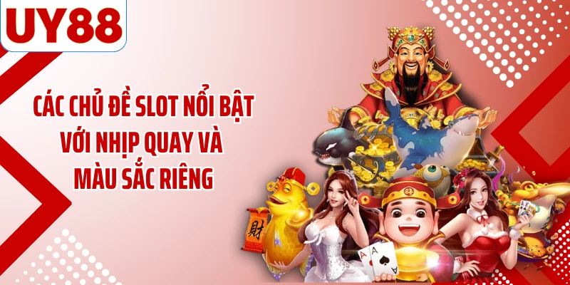 Các chủ đề slot nổi bật với nhịp quay và màu sắc riêng