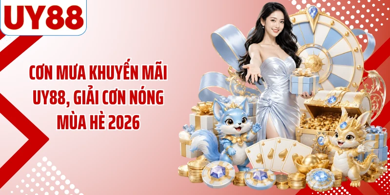 Cơn mưa khuyến mãi UY88, giải cơn nóng mùa hè 2026